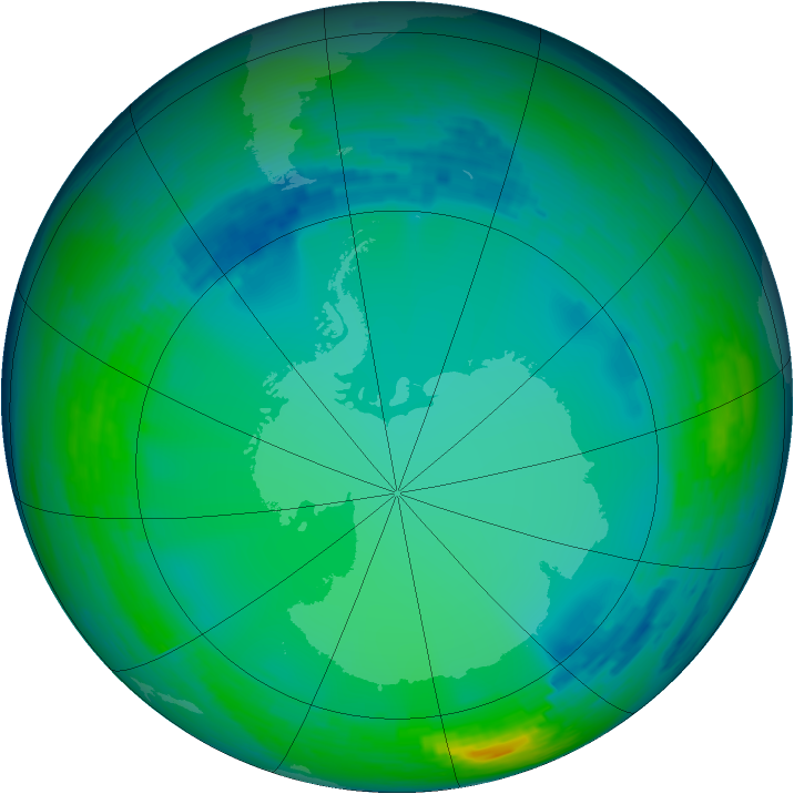Ozone Map 1993-07-28